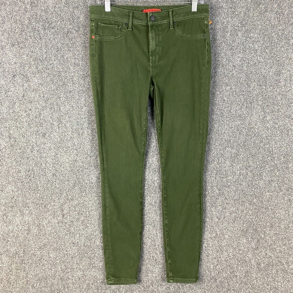 Articles of Society Jeans Leggings Women's Size‎ 30 Green Stretch Cotton Blend